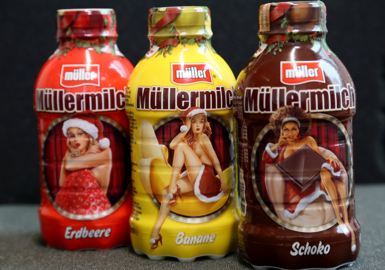 Milk Bottles Racism Labels Müllermilch Spark on Claims Sexism,