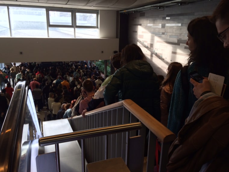 Image: Long lines at Charles de Gaulle Airport on Nov. 14, 2015