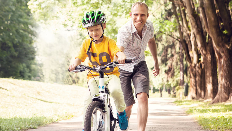 First lessons bicycle riding; Shutterstock ID 295116584; PO: Brandon for Trending