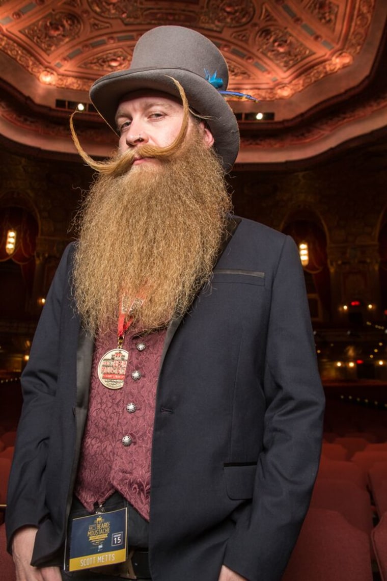 Scott Metts won the 2015 Just For Men National Beard &amp; Moustache Championships