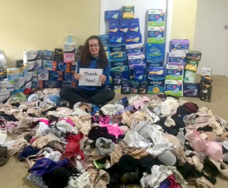 Woman leads push to get bras and feminine products to homeless