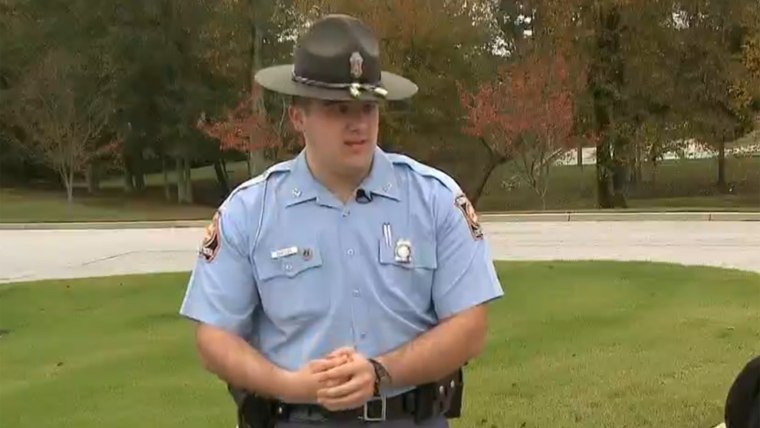 Trooper Nathan Bradley helped recent orphans after a Halloween tragedy