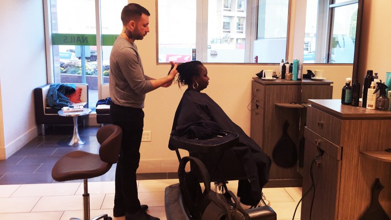 Boston spa/salon, the Green Tangerine, works with a local day shelter to give homeless women free haircuts once a month.