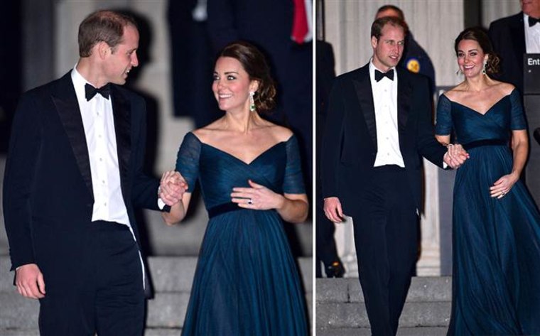 The Duke and Duchess of Cambridge, leaving a gala during their New York visit last year