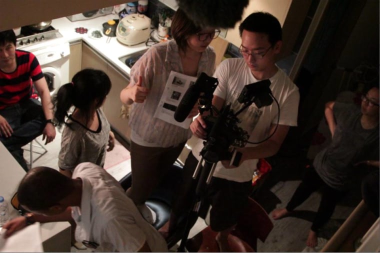 Behind the scenes of filming "Kin," which made its festival debut in October at the Korean American Film Festival in New York.