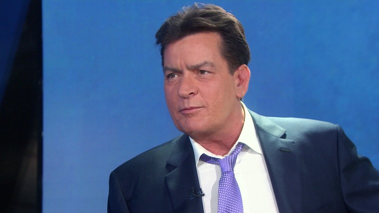 Image: Charlie Sheen appears on the TODAY show