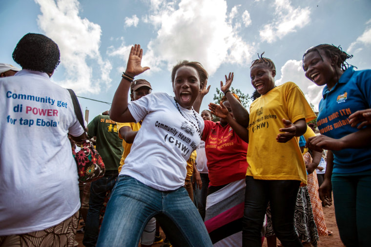 Image: Sierra Leone celebrates Ebola free