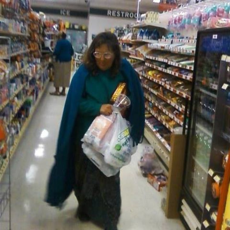 A photo taken by Ruth Collins of Renee LaManna in October 2014 in a grocery store in Virginia.