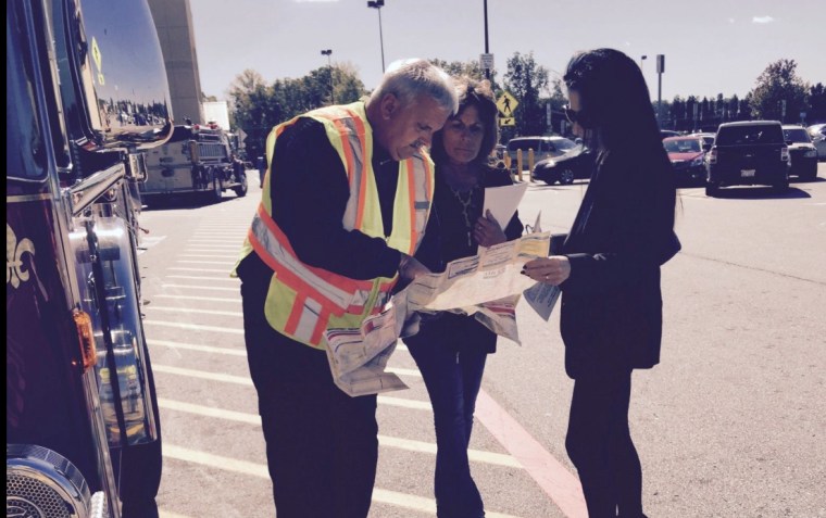 Margaret LaManna and Ruth Collins outside a Walmart in Eden, North Carolina, a spot Renee had been reportedly sighted earlier this year.