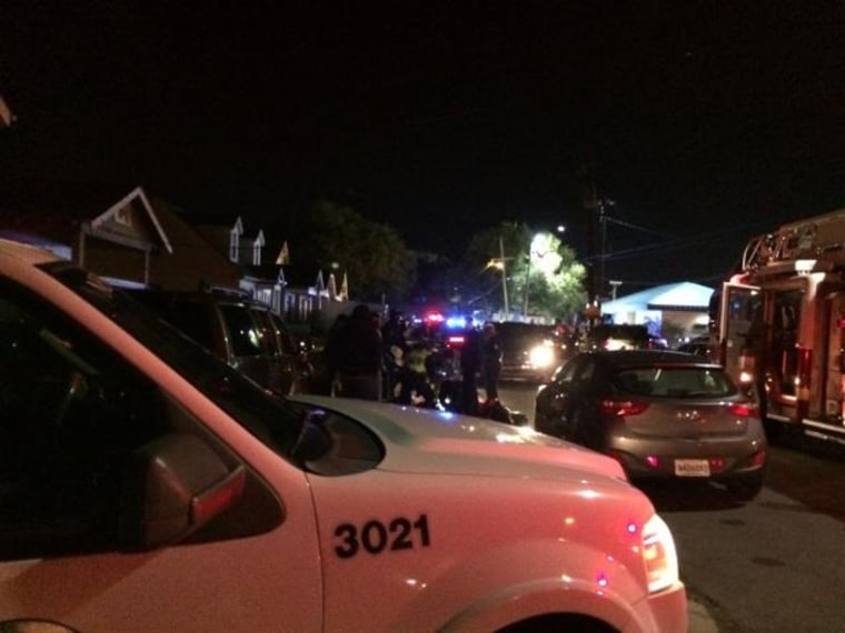 IMAGE: Police at scene of New Orleans shootings