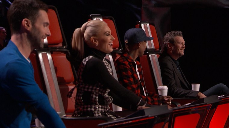 Hard to keep from laughing on "The Voice" once the happy couple start their flirting.