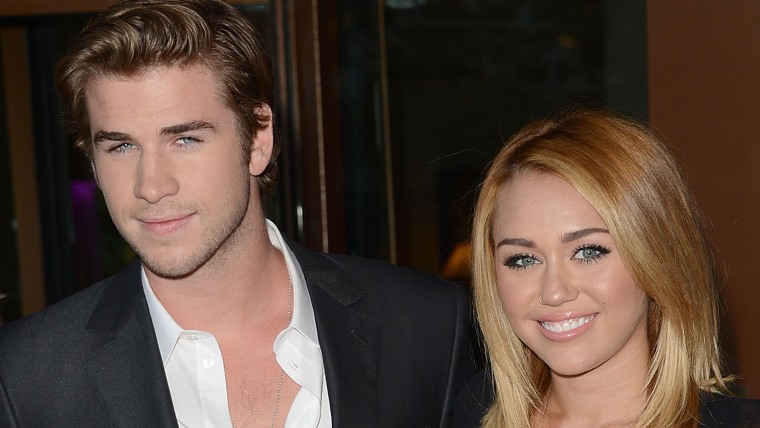 Liam Hemsworth and Miley Cyrus