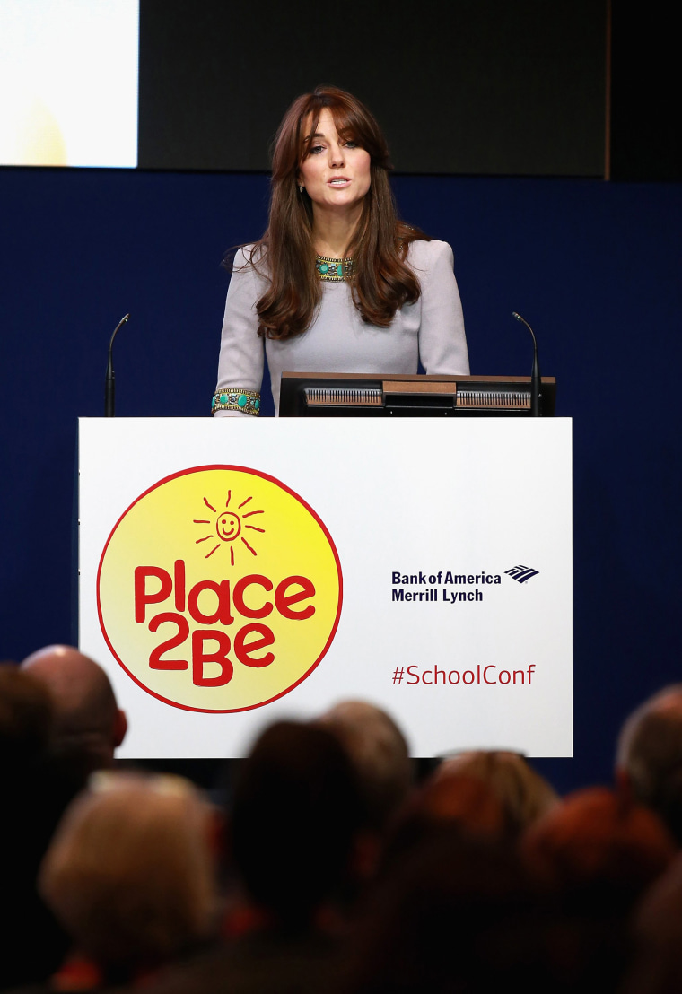 Duchess of Cambridge gives a speech at the Place2Be Headteacher Conference