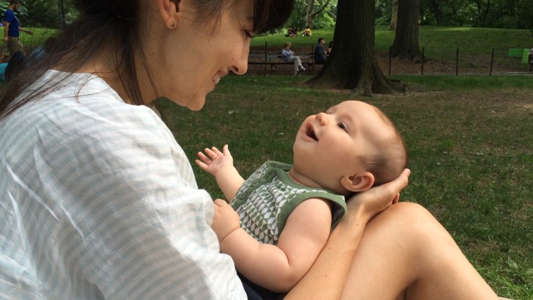 Amber Scorah and her son, Karl