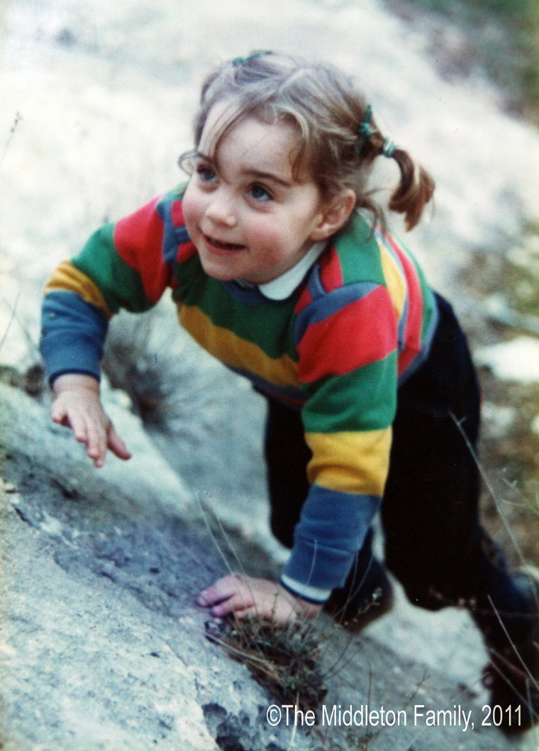 The Duchess of Cambridge, as 3-year-old Kate Middleton