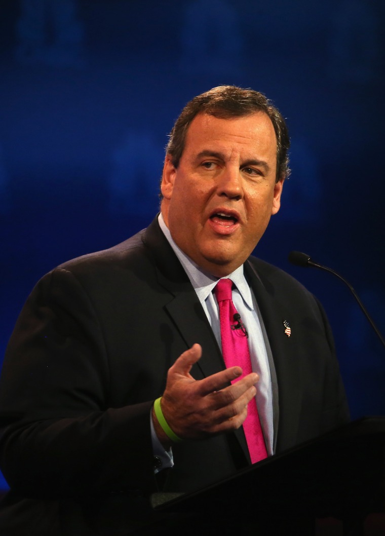 Image: Chris Christie during the CNBC Republican debate.