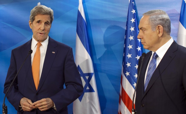 Image: John Kerry and Benjamin Netanyahu