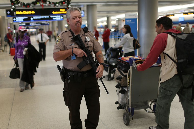 Image: Security At U.S. Airports Heightened Ahead Of Thanksgiving Holiday