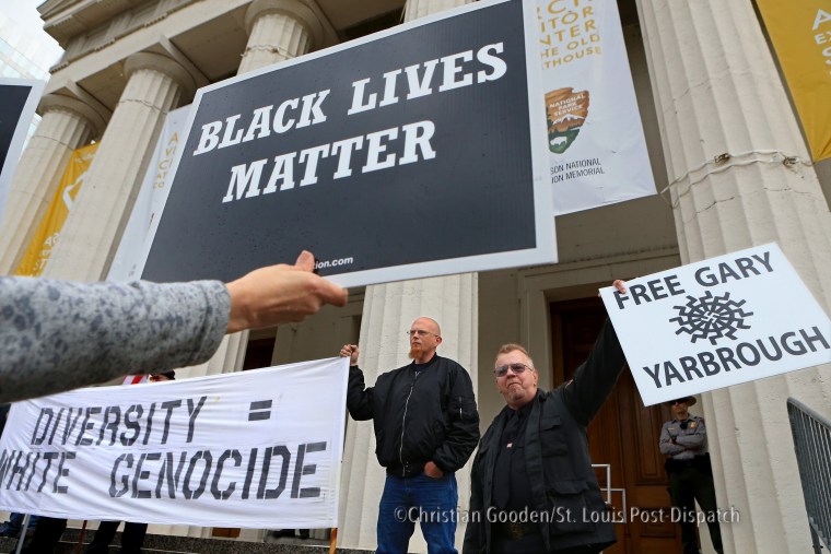 White supremacist rally met with counter protest