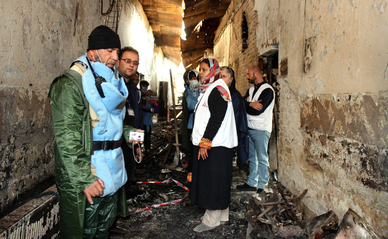 Image: A charred corridor of the MSF hospital in Kunduz, Afghanistan