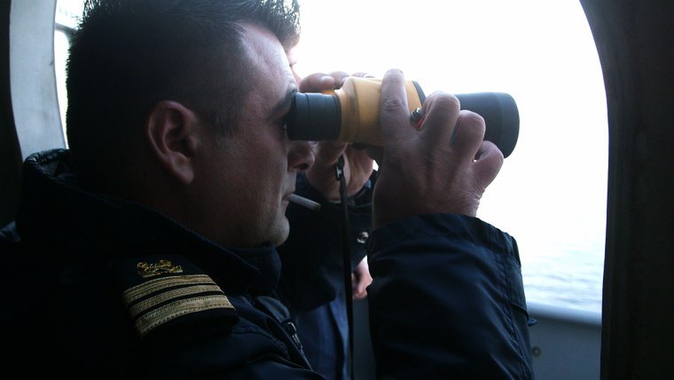Hellenic Coast Guard Lieutenant Argiris Fragoulis is the captain of Cutter  080.