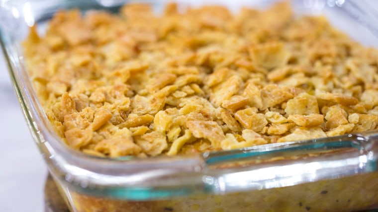 Kimberly Schlapman's recipes for creamy corn casserole and sweet potato casserole