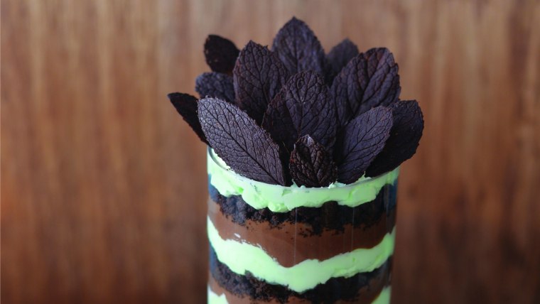 Mint Chocolate Trifle, recipe by Seton Rossini