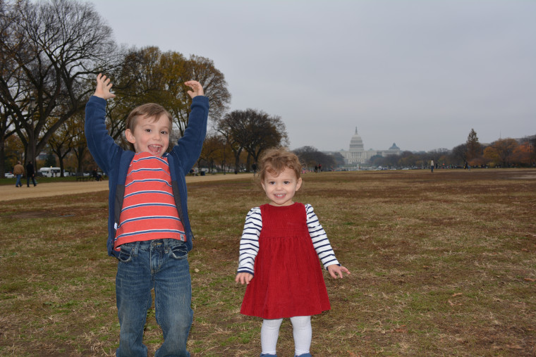 Jenny Mosier's two children laugh together during an unforgettable outing.