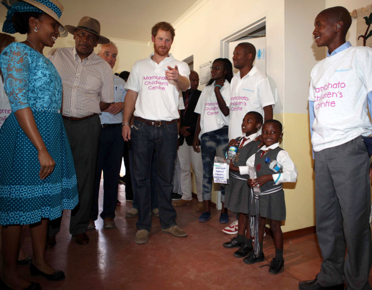 Image: Prince Harry visit to Lesotho