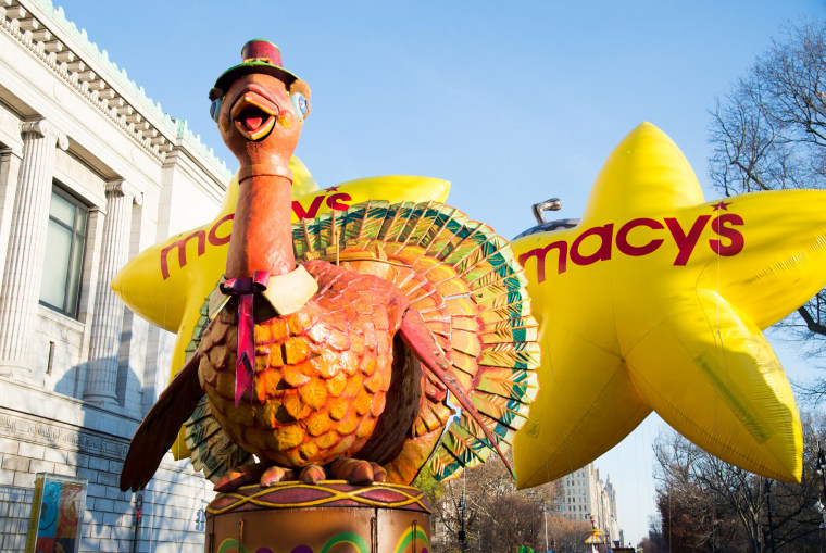 The classic turkey balloon at the 89th Annual Macy's Thanksgiving Day Parade