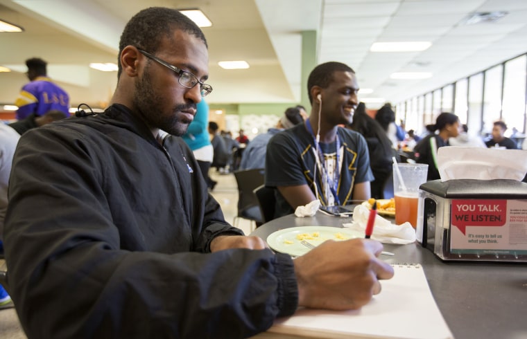 Image: Micah, left, and Josiah Frank are members of the Southern University Marching Band  "Human Jukebox," declared by many to be one of the best, if not the best, college marching band in the country. The brothers have overcome their autism to perform a