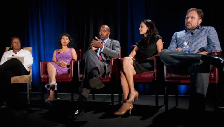 Cathy Cohen, Rinku Sen, Van Jones, Maria Teresa Kumar, and Tim Wise at Facing Race 2010, Chicago