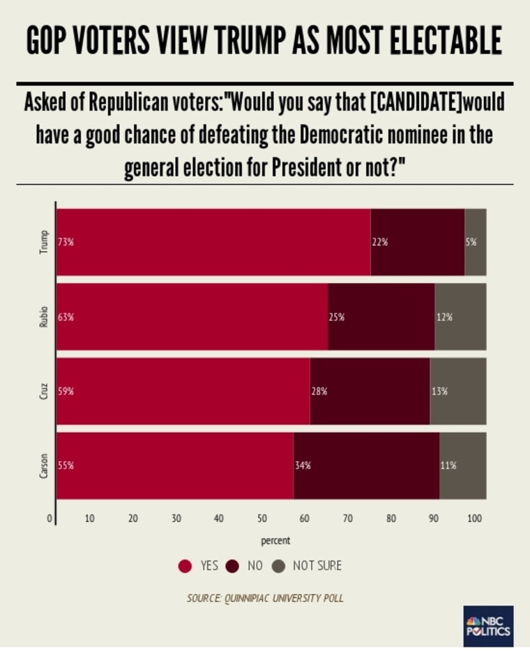 Here's Who GOP Voters Say Is Their Most Electable Candidate