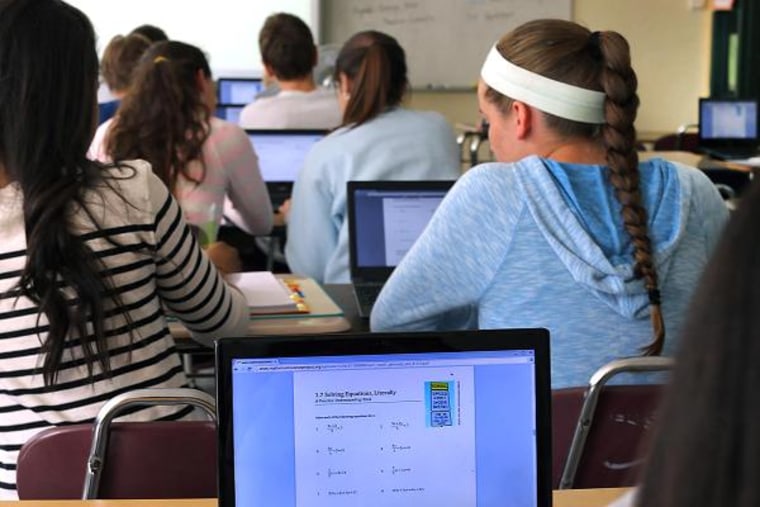 Image: Students using Chromebooks