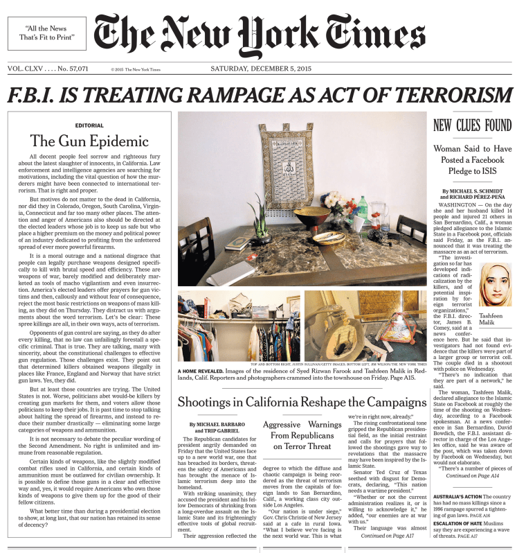 Image: NYT Editorial on Page One