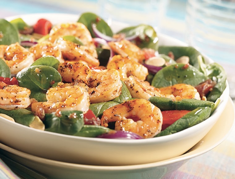 A regular-size Applebee's Grilled Shrimp n' Spinach Salad has 2,990 mg of sodium. NYC has become the first city in the U.S. to require menu labels for food items with more than 2,300 milligrams of sodium.