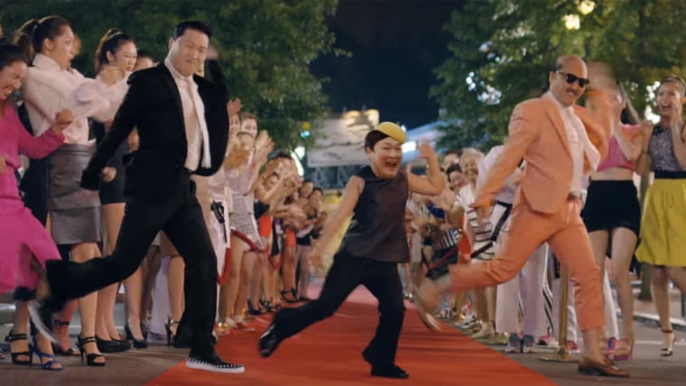 Psy gets his daddy on in his new video.