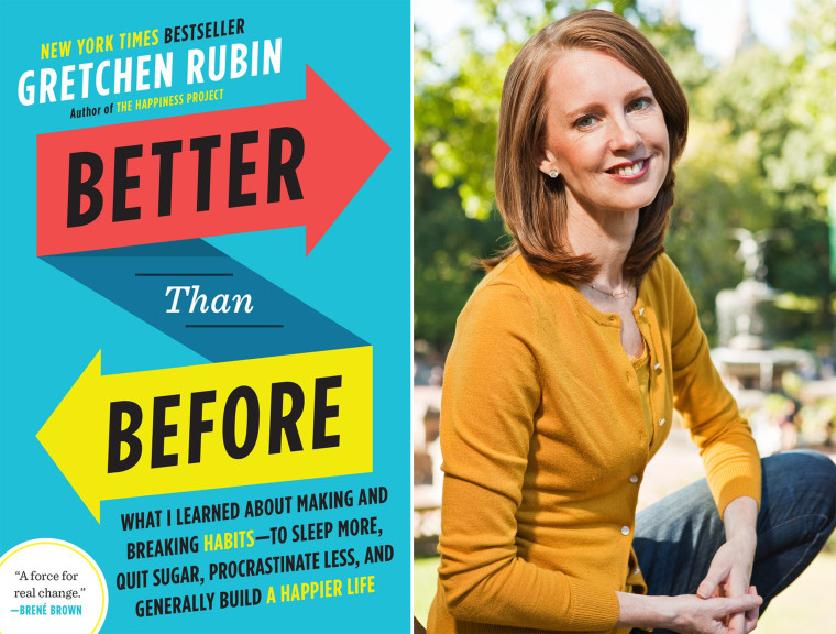 Author Gretchen Rubin's book "Better Than Before"