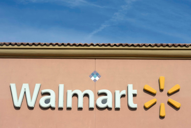 Image: The Walmart logo is pictured at a store in Los Angeles in this Nov. 26, 2013.