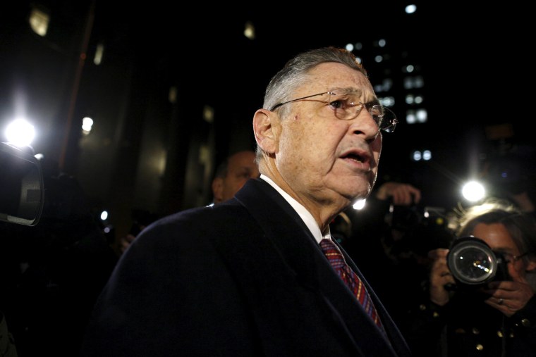 Former New York State Assembly Speaker Sheldon Silver leaves a courthouse in New York