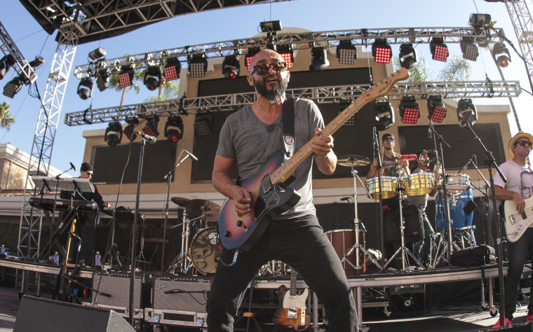 Guitarist Raul Pacheco of Ozomatli performs during the 2015 KAABOO Del Mar on September 18, 2015 in Del Mar, California.