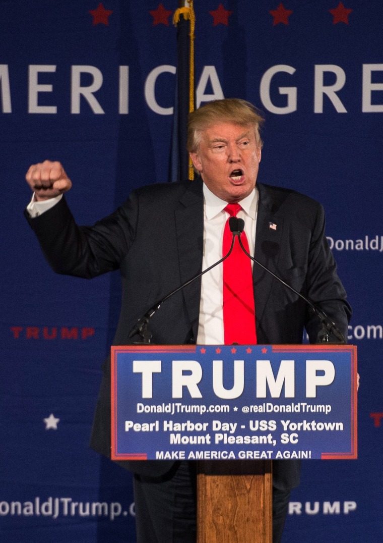 Image: Donald Trump Holds Pearl Harbor Day Rally At USS Yorktown