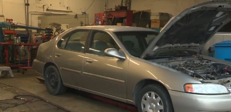 The car Marysville, California, Police Chief Aaron Easton bought for a homeless family.