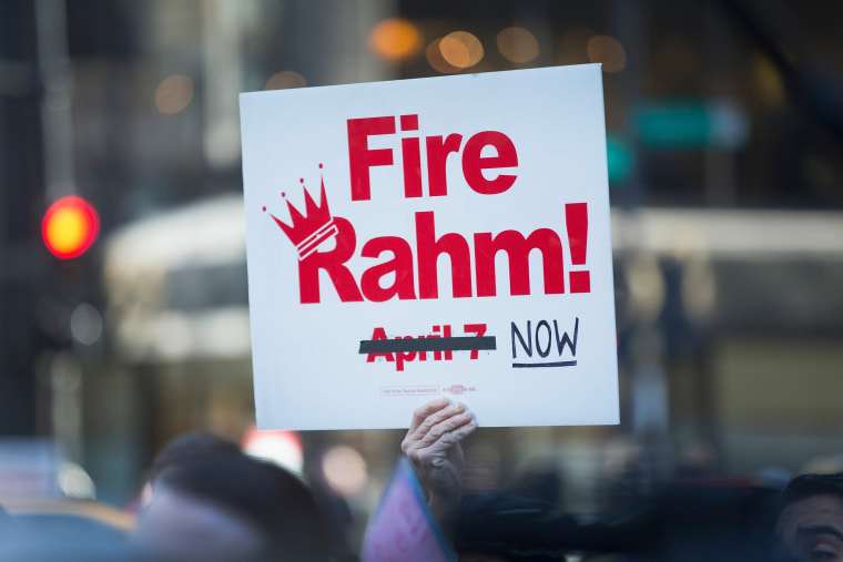 Image: Protesters In Chicago Take To The Streets To Demand Resignation Of Mayor