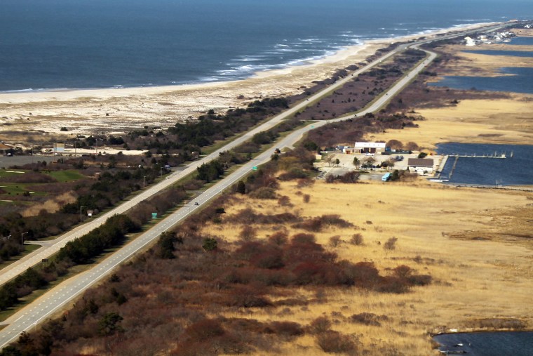 Image: An aerial view of the area near Gilgo Beach