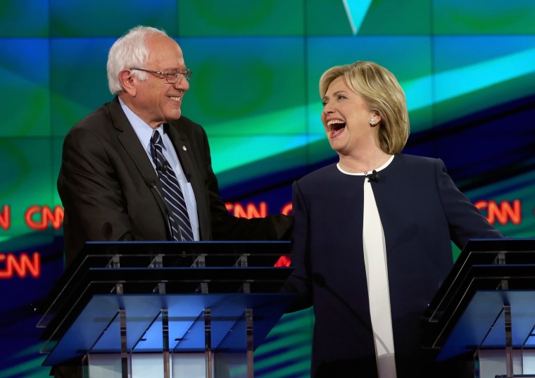 Image: ***BESTPIX*** Democratic Presidential Candidates Hold First Debate In Las Vegas