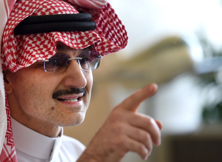 Image: Saudi Arabia's billionaire Prince Alwaleed bin Talal