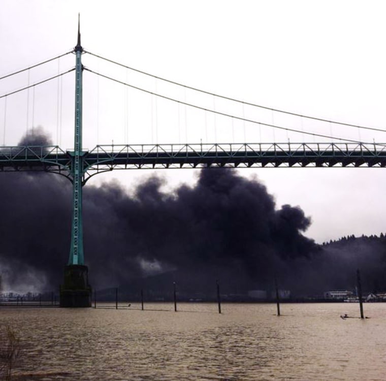 Image: Portland tank car explosion