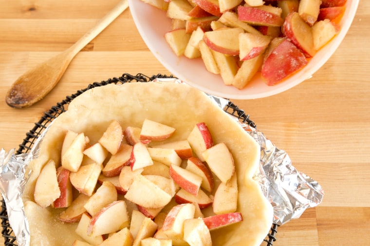 How to Make The Cherpumple Step-by-Step: Bake the apple pie