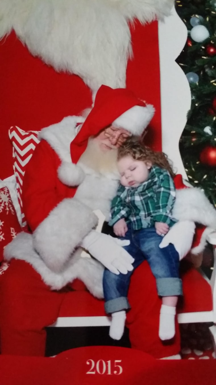 Ryland Wade with Santa